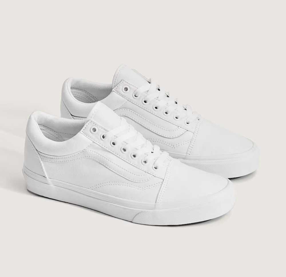 VANS Old Skool True White Canvas Shoe